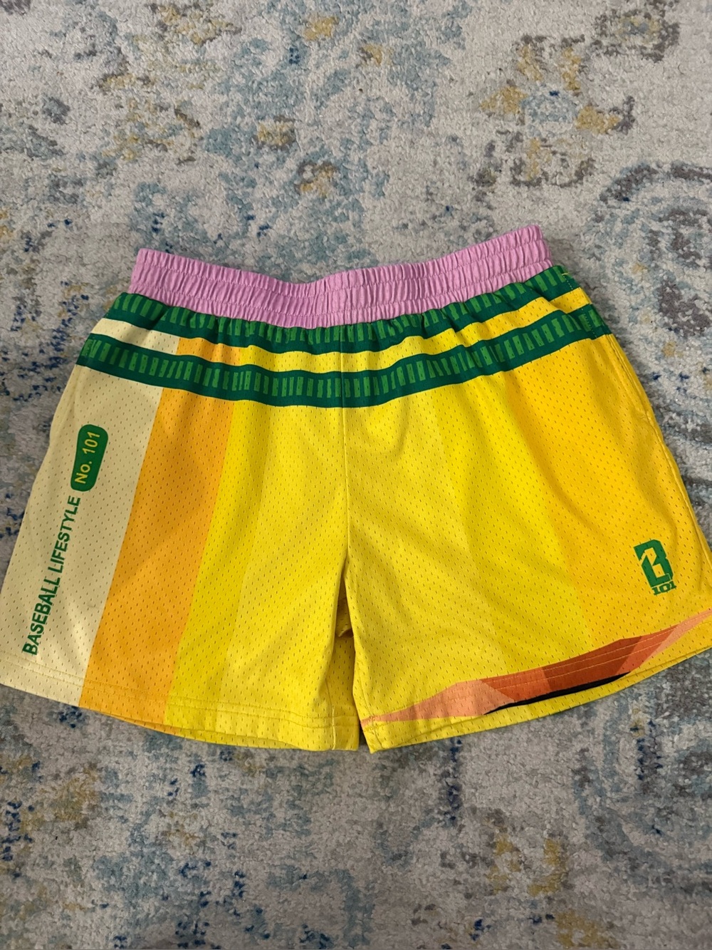 Baseball Lifestyle 101 Pencil Print Shorts BL101 Youth XL